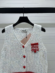 Colestore Miu Miu Wool V-neck Knitted Vest - 4