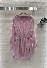 Colestore Miu Miu Striped Poplin Dress Pink - 6