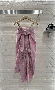 Colestore Miu Miu Striped Poplin Dress Pink - 5