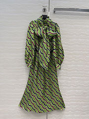 Colestore Gucci Printed Silk Dress - 1