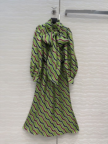 Colestore Gucci Printed Silk Dress
