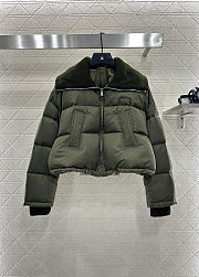Colestore Gucci Fine Gabardine Nylon Puffer Jacket in Forest Green - 1