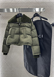 Colestore Gucci Fine Gabardine Nylon Puffer Jacket in Forest Green - 3