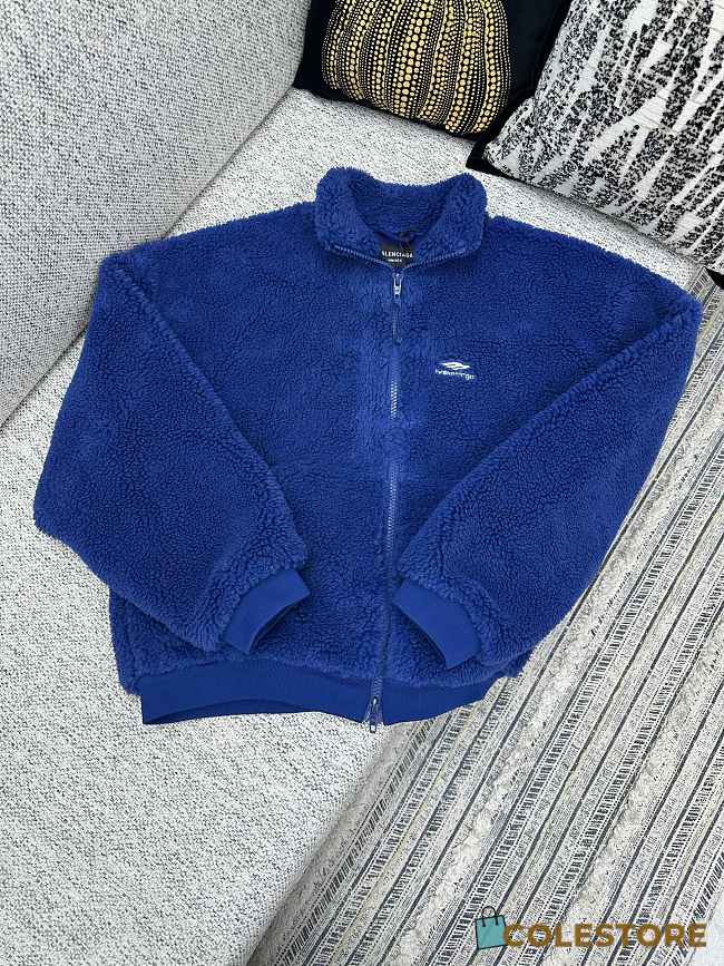 Colestore Balenciaga Men's 3b Sports Icon Ski Zip-up Jacket in Light Marine Blue - 1