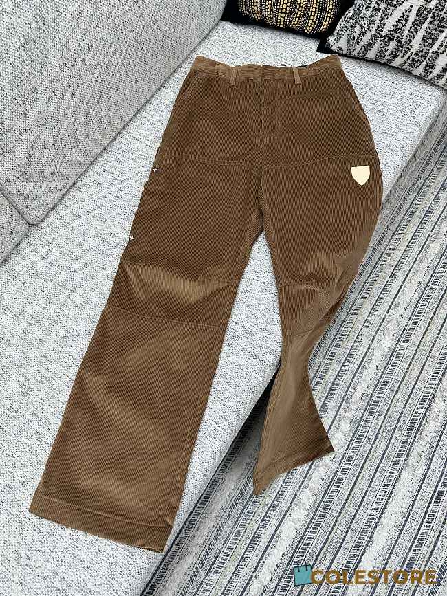 Colestore  Louis Vuitton Casual Corduroy Pants Brown - 1