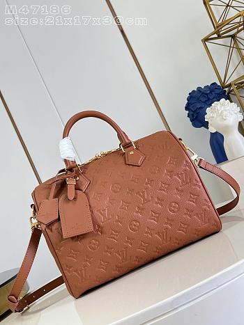 Colestore  Louis Vuitton Speedy Soft 30 Monogram Empreinte Leather Caramel 30x21x17cm