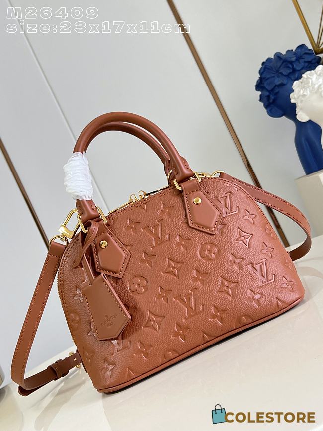 Colestore  Louis Vuitton Alma BB Monogram Empreinte Leather Caramel 23x17x11cm - 1