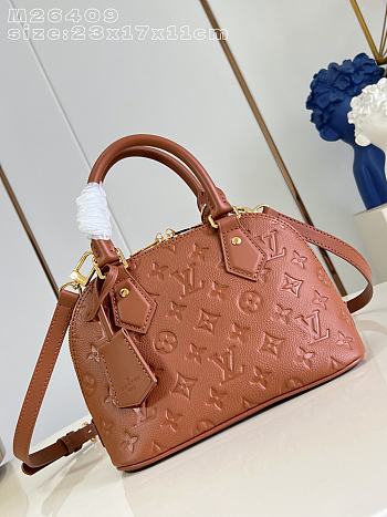 Colestore  Louis Vuitton Alma BB Monogram Empreinte Leather Caramel 23x17x11cm