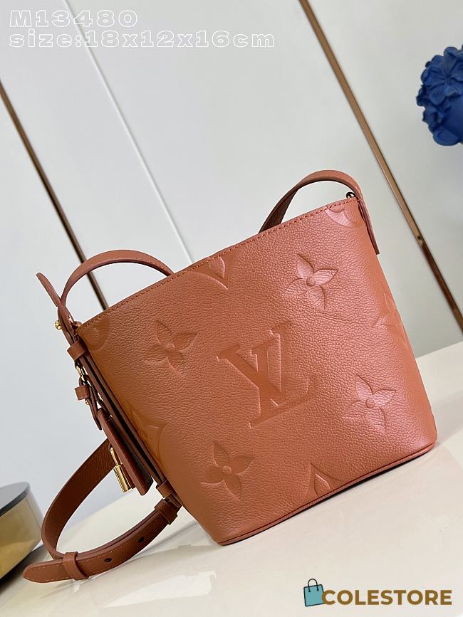 Colestore Louis Vuitton All In BB Monogram Empreinte Leather Caramel 18 x 12 x 16cm - 1