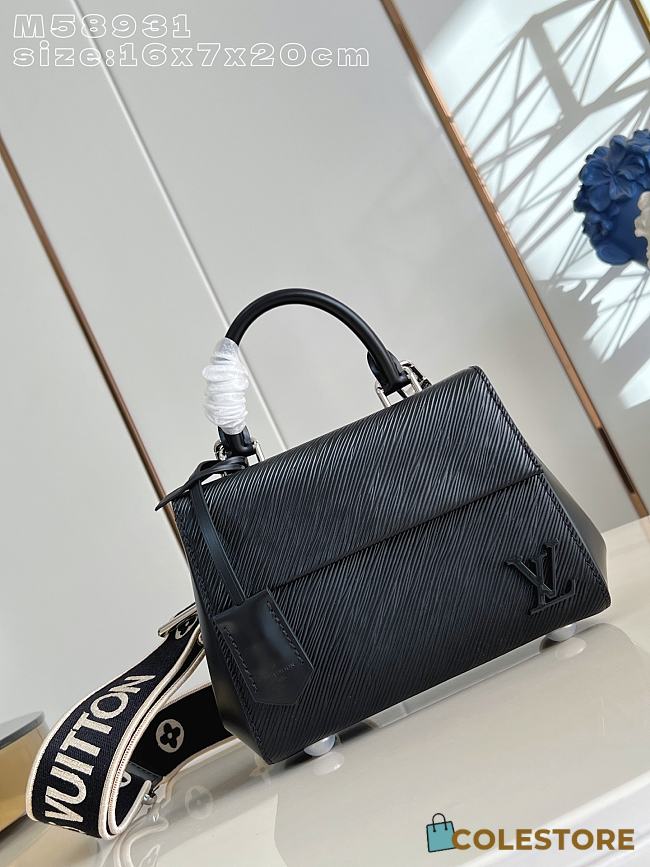 Colestore Louis Vuitton Cluny Mini Epi Black 20x7x16cm - 1