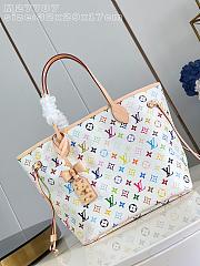 Colestore Louis Vuitton LV x TM Neverfull MM Monogram Multicolor White 32 x 29 x 17 cm  - 1