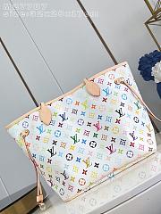 Colestore Louis Vuitton LV x TM Neverfull MM Monogram Multicolor White 32 x 29 x 17 cm  - 4