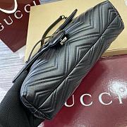 Colestore Gucci GG Marmont Medium Shoulder bag in Black Leather 31x17x8cm - 2