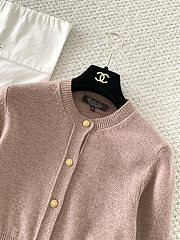 Colestore  Loro Piana Rose Island Cardigan Cashmere, Linen Turkish Coffee - 6