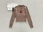 Colestore  Loro Piana Rose Island Cardigan Cashmere, Linen Turkish Coffee - 3