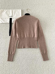 Colestore  Loro Piana Rose Island Cardigan Cashmere, Linen Turkish Coffee - 2