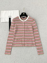 Colestore Chanel Long-Sleeved Top Cotton & Mixed Fibres  Pink, Red & Green - 1
