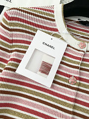 Colestore Chanel Long-Sleeved Top Cotton & Mixed Fibres  Pink, Red & Green - 6