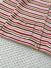 Colestore Chanel Long-Sleeved Top Cotton & Mixed Fibres  Pink, Red & Green - 4