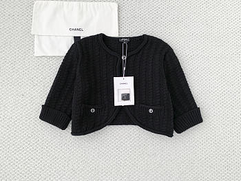 Colestore Chanel Cardigan Cotton Black