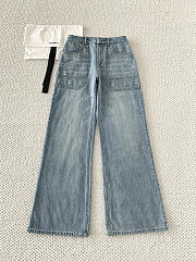 Colestore Louis Vuitton LV Ski Signature Sequin Slim-fit Jeans 1AIPPP - 1