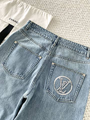 Colestore Louis Vuitton LV Ski Signature Sequin Slim-fit Jeans 1AIPPP - 5