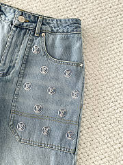 Colestore Louis Vuitton LV Ski Signature Sequin Slim-fit Jeans 1AIPPP - 3