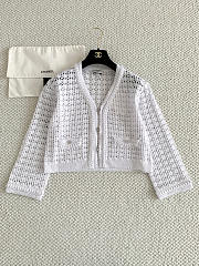 Colestore Chanel Cardigan Silk Creamy white - 6