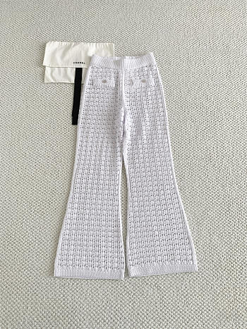 Colestore Chanel Trouser Cotton lace White