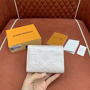 Colestore Louis Vuitton Victorine Wallet in Cream Monogram Empreinte Leather with Snowflake Charm 12 x 9.5 x 2.5cm - 2