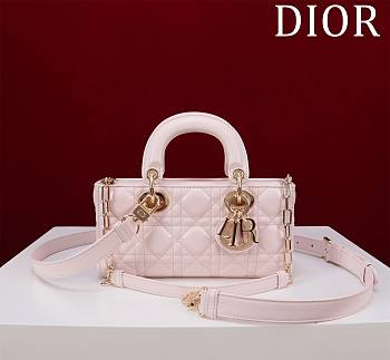 Colestore Dior Lady D-Joy Micro Bag Powder Pink Cannage Lambskin 22x12x6.5cm