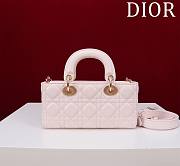 Colestore Dior Lady D-Joy Micro Bag Powder Pink Cannage Lambskin 22x12x6.5cm - 5