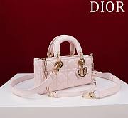 Colestore Dior Lady D-Joy Micro Bag Powder Pink Cannage Lambskin 22x12x6.5cm - 4
