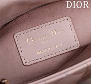 Colestore Dior Lady D-Joy Micro Bag Powder Pink Cannage Lambskin 22x12x6.5cm - 2