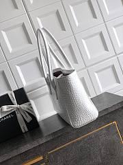 Colestore Chanel White Crocodile-Embossed Bag – Spring/Summer 2026 35x21x12cm - 3