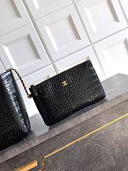 Colestore Chanel Black Crocodile-Embossed Bag – Spring/Summer 2026 35x21x12cm - 4