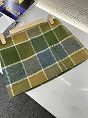Colestore  Miu Miu Camel/aviator Blue Checked Miniskirt - 5