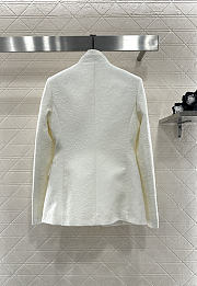 Colestore Dior Fitted Jacket with Removable Vest Ecru Millefiori Cotton and Silk with Provençal-Effect Quilting - 6