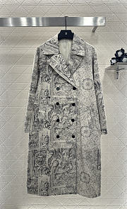 Colestore Dior Coat Beige Dior Barocco Cotton, Mohair and Wool Blend - 1