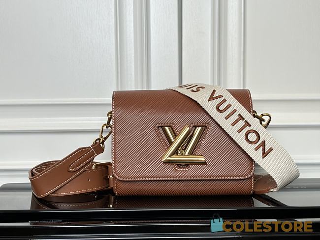 Colestore Louis Vuitton Twist MM in Caramel Epi 23 x 17 x 9.5cm - 1