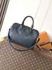Colestore Louis Vuitton Speedy Bandoulière 25 Calfskin Leather in Black 25 x 13 x 18cm - 2