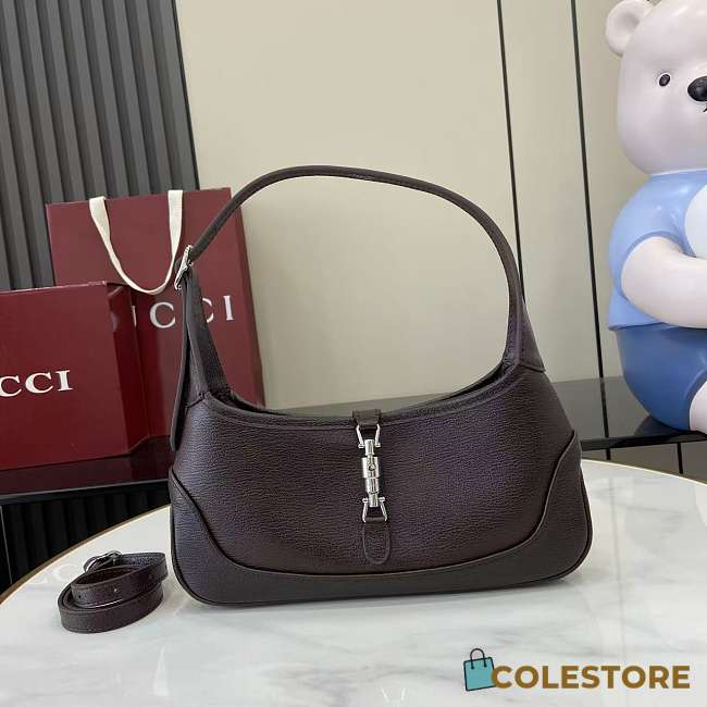 Colestore Gucci Jackie 1961 in Dark Brown Natural Grain Leather 27x13x6cm - 1