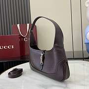 Colestore Gucci Jackie 1961 in Dark Brown Natural Grain Leather 27x13x6cm - 6