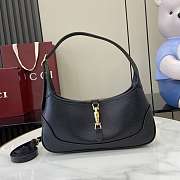 Colestore Gucci Jackie 1961 in Black Natural Grain Leather 27x13x6cm - 1