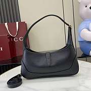 Colestore Gucci Jackie 1961 in Black Natural Grain Leather 27x13x6cm - 5