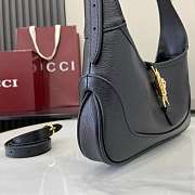 Colestore Gucci Jackie 1961 in Black Natural Grain Leather 27x13x6cm - 3