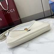 Colestore Gucci Jackie 1961 in White Natural Grain Leather 27x13x6cm - 4