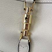 Colestore Gucci Jackie 1961 in White Natural Grain Leather 27x13x6cm - 2