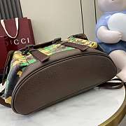 Colestore Gucci GG large backpack in green and yellow GG fabric 35x46x12cm - 6