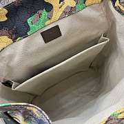 Colestore Gucci GG large backpack in green and yellow GG fabric 35x46x12cm - 2